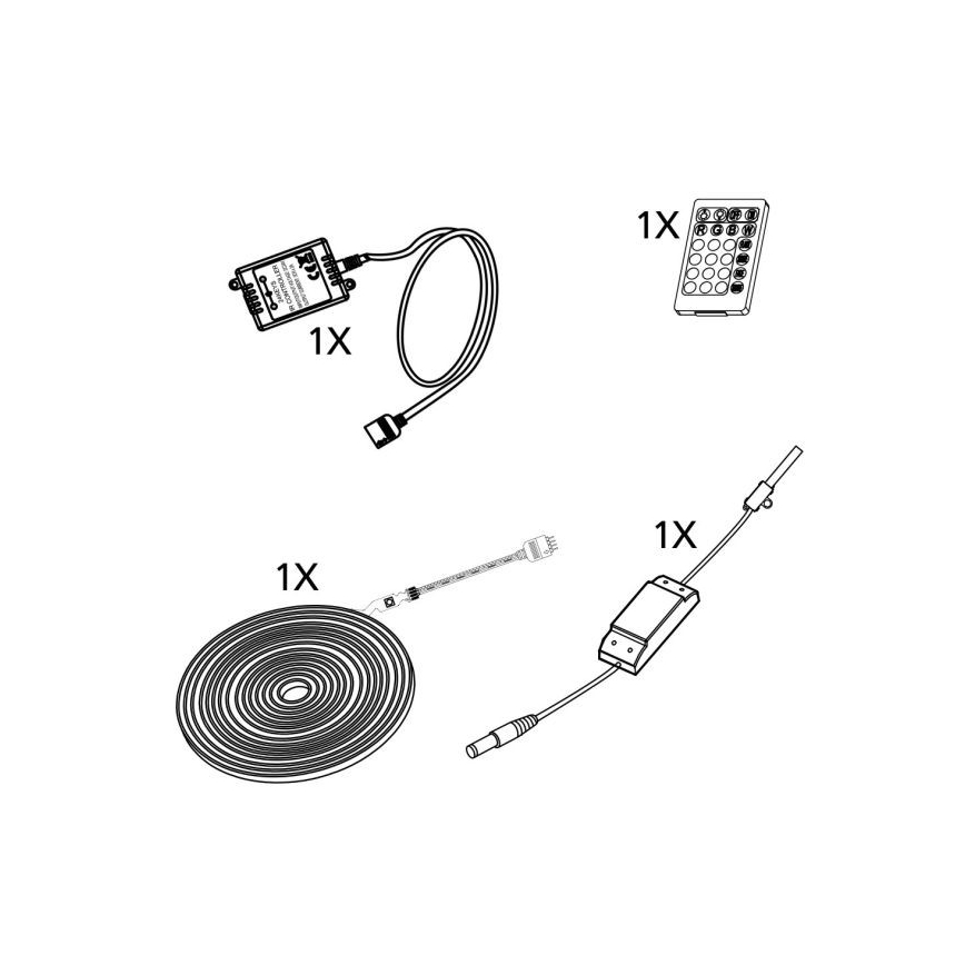 Eglo - Cinta LED regulable 5m LED/23W/24/230V 2700-6500K + mando a distancia