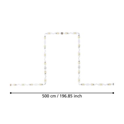 Eglo - Cinta LED regulable 5m LED/23W/24/230V 2700-6500K + mando a distancia