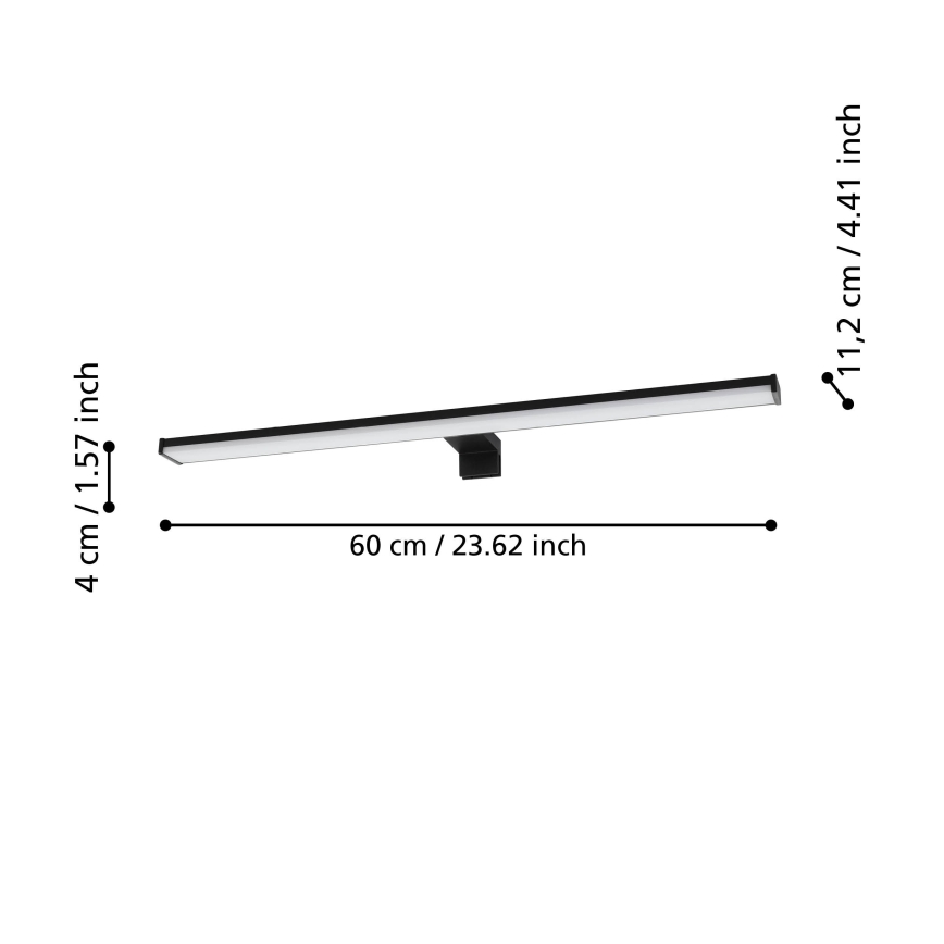 Eglo - Iluminación LED para espejos de baño LED/11W/230V 4000K 60 cm IP44