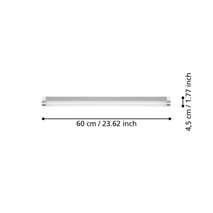 Eglo - Iluminación LED para espejos de baño LED/15,5W/230V IP44 60 cm