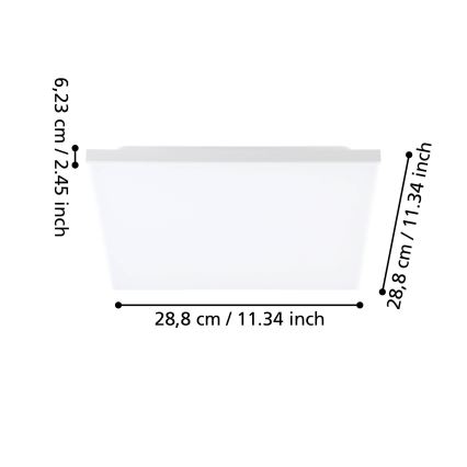 Eglo 99843 - Luminaria de techo LED TURCONA LED/10W/230V