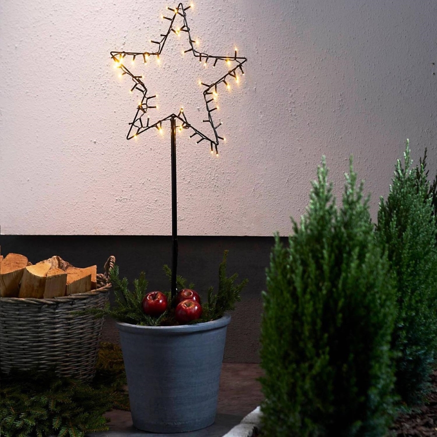 Eglo - Adorno navideño LED para exterior LED/3xAA IP44 estrella