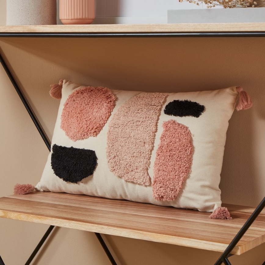 Eglo - Almohada decorativa 30x50 cm rosa