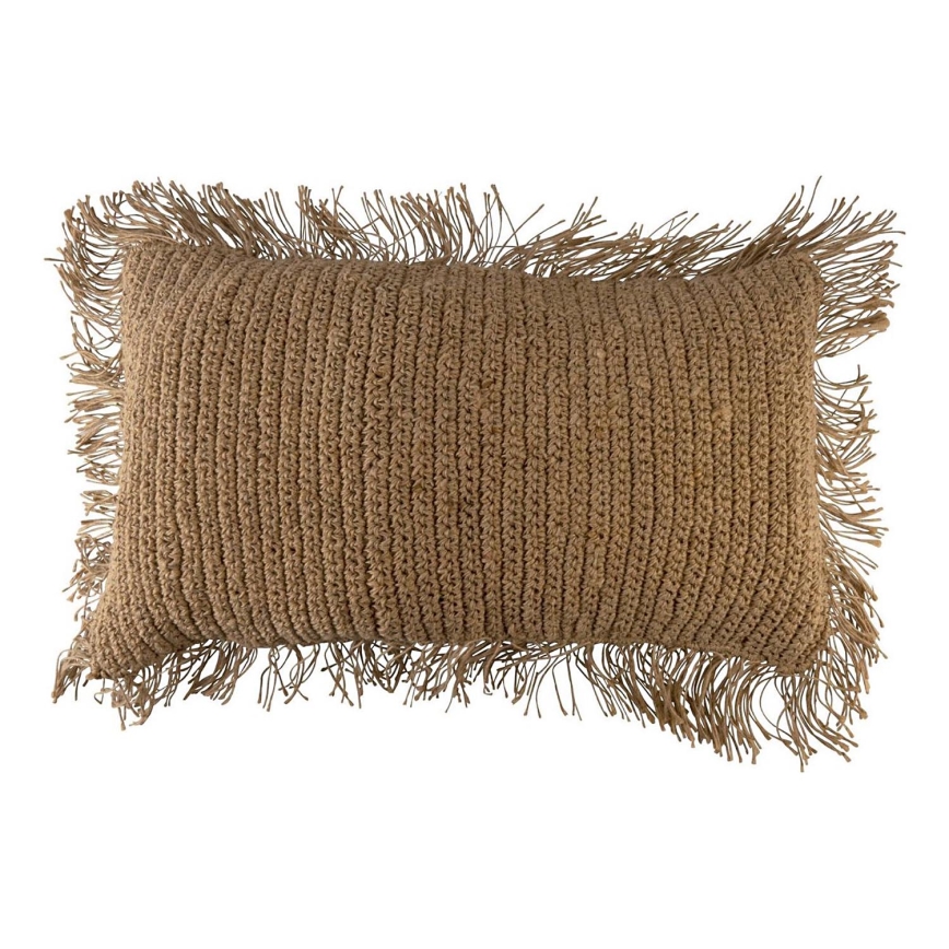 Eglo - Almohada decorativa 35x60 cm marrón