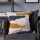 Eglo - Almohada decorativa 45x45 cm amarillo/gris