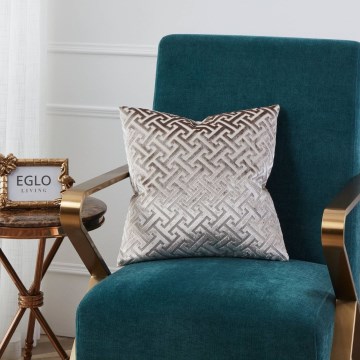 Eglo - Almohada decorativa 45x45 cm beige