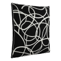 Eglo - Almohada decorativa 45x45 cm negro/blanco