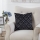Eglo - Almohada decorativa 45x45 cm negro/plata