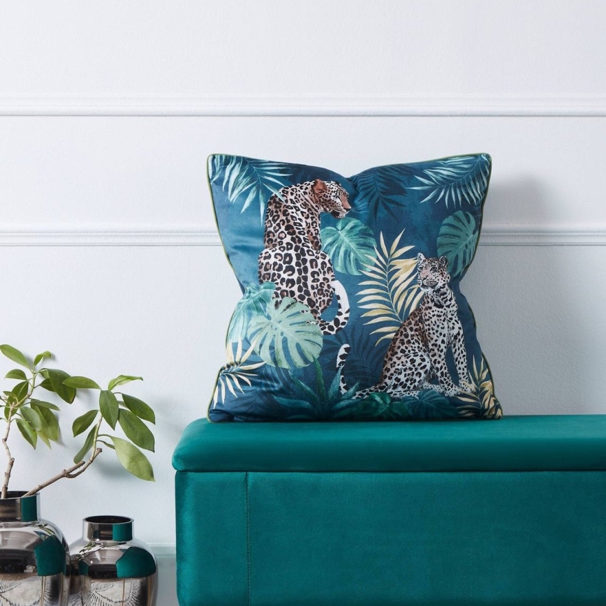 Eglo - Almohada decorativa 45x45 cm Verde