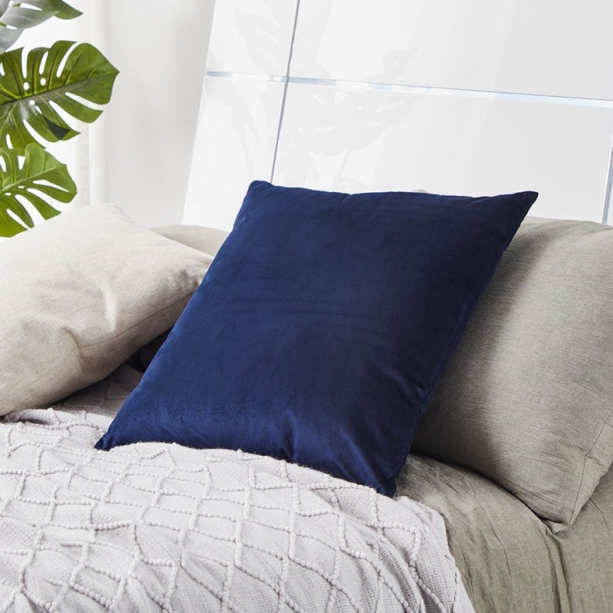 Eglo - Almohada decorativa 50x50 cm azul