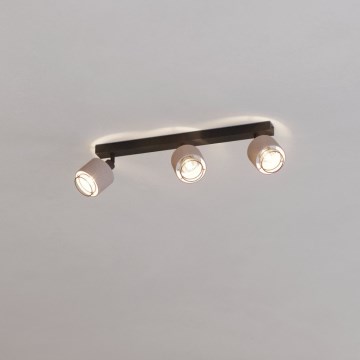 Eglo - Aplique 3xE14/40W/230V negro/beige