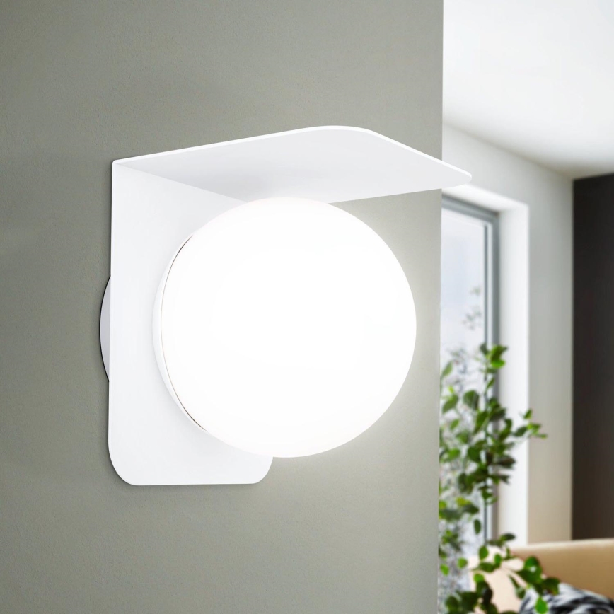 Eglo - Aplique de exterior 1xE27/15W/230V IP44 blanco