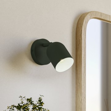 Eglo - Aplique de pared orientable 1xE14/40W/230V verde