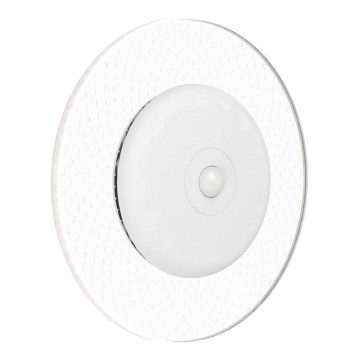 Eglo - Aplique de pared recargable LED RGBW regulable con sensor de movimiento y de crepúsculo LED/5V 2000 mAh, blanco + control remoto