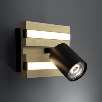 Eglo - Aplique de pared tipo foco LED/2,2W/230V + 2xLED/1,2W + 2xLED/2W beige/negro