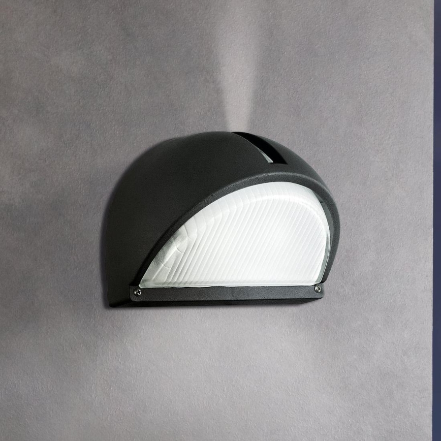 Eglo - Aplique exterior 1xE27/60W negro IP44