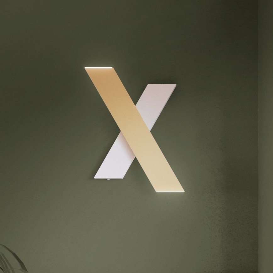 Eglo - Aplique LED 2xLED/5W/230V 3000K dorado/blanco