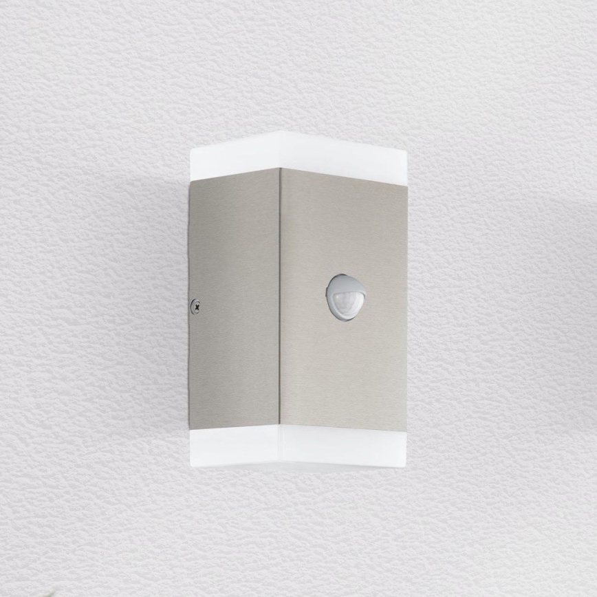 Eglo - Aplique LED de exterior con sensor 2xGU10/4,6W/230V IP44