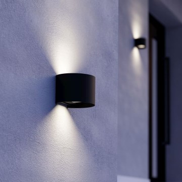 Eglo - Aplique LED de pared para exterior 2xLED/2,8W/230V IP54 negro