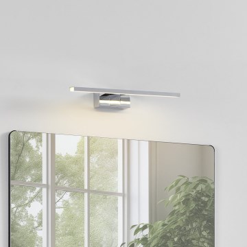 Eglo - Aplique LED para espejo de baño, 7 W, 230 V, 3000/4000/6500 K, 40 cm, IP44, cromo brillante
