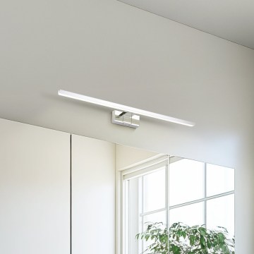 Eglo - Aplique LED para espejo de baño LED/10W/230V 3000/4000/6500K 60 cm IP44 cromo brillante