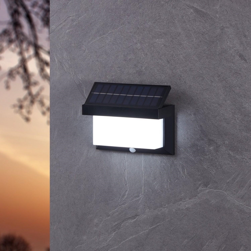 Eglo - Aplique LED solar con sensor LED/3,84W/3,7V 2000 mAh IP44