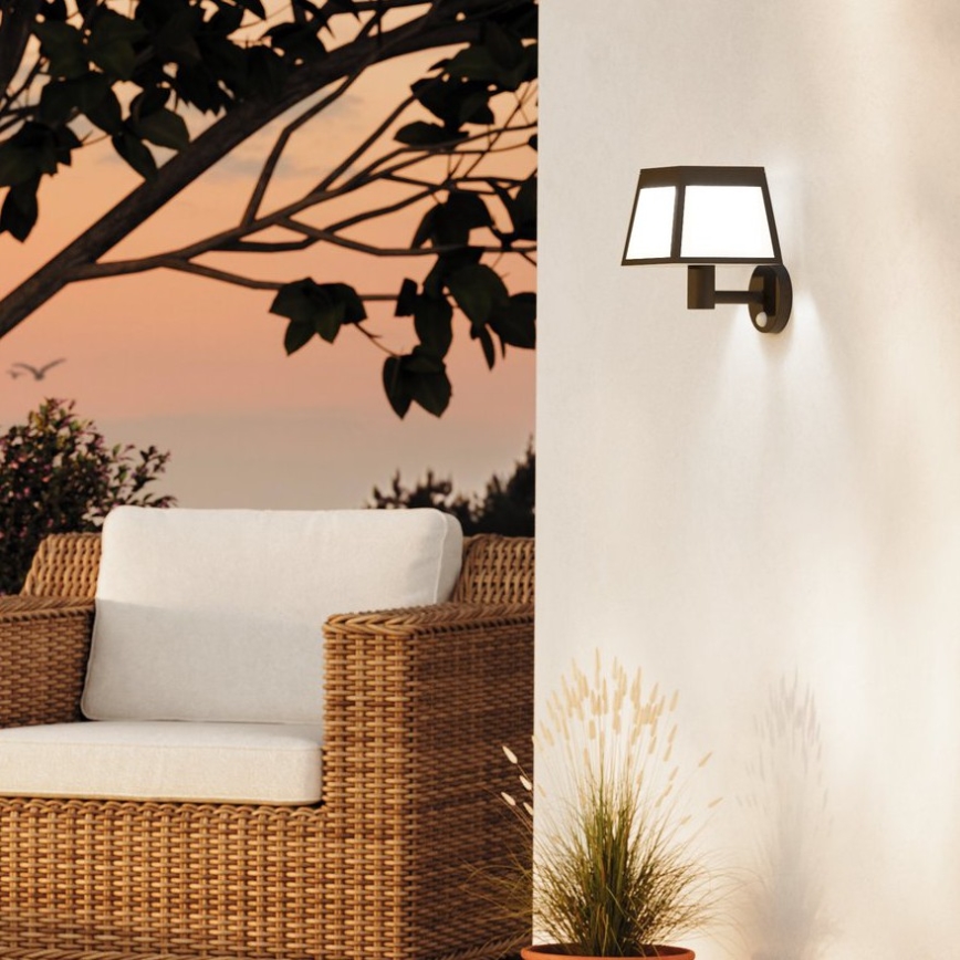 Eglo - Aplique LED solar con sensor LED/7,5W/3,7V 2200 mAh IP44