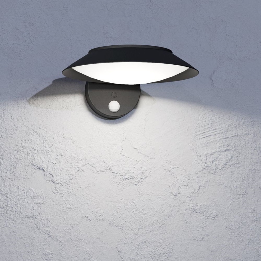 Eglo - Aplique LED solar con sensor LED/7W/3,7V 2200 mAh IP44