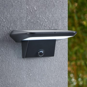 Eglo - Aplique solar LED de pared con sensor LED/20W/3,7V 2000 mAh IP44