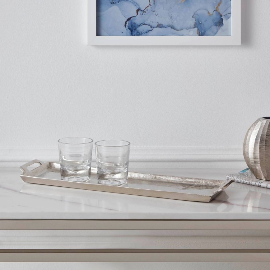 Eglo - Bandeja decorativa 12,5x44 cm cromo