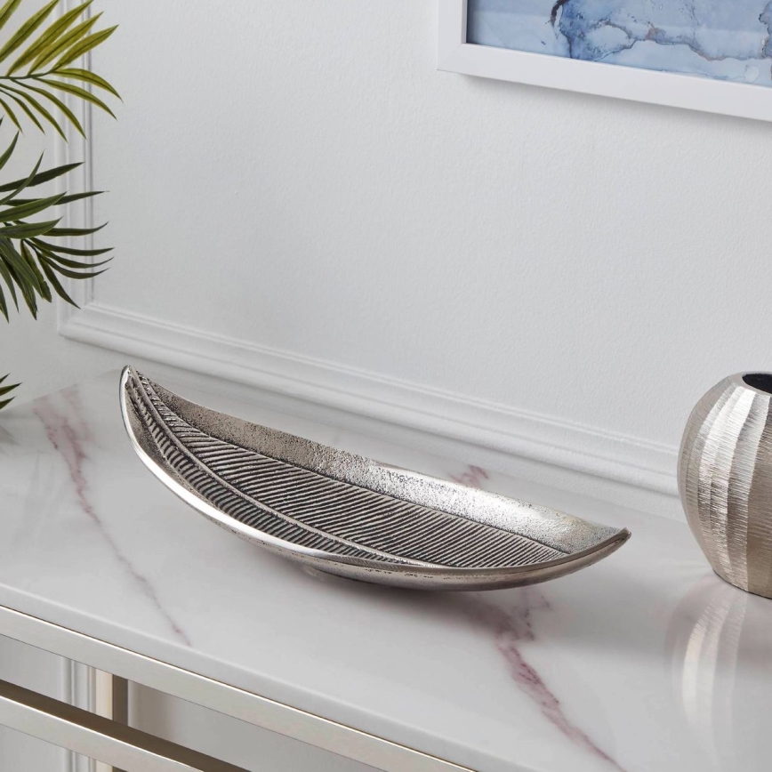 Eglo - Bandeja decorativa 14x38,5 cm plata