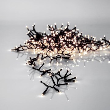 Eglo - Cadena de luces LED exterior para Navidad 800xLED 16m IP44 blanco cálido
