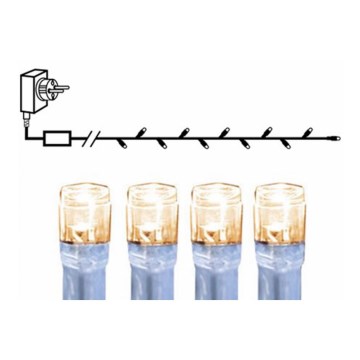 Eglo - Cadena de luces LED para exterior, 160 LEDs, 16 m, IP44, blanco cálido