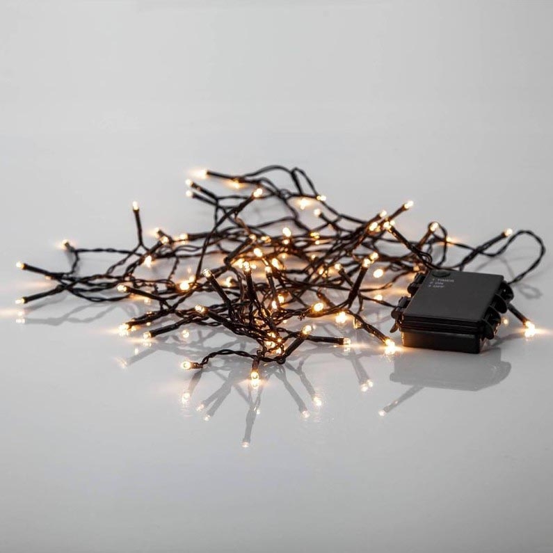 Eglo - Cadena LED navideña exterior 80xLED/3xAA 6,1m IP44