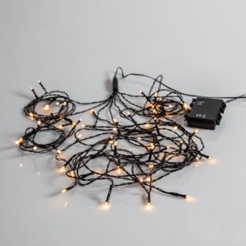 Eglo - Cadena navideña LED para exteriores 64xLED/1 función 2,7m IP44 blanco cálido
