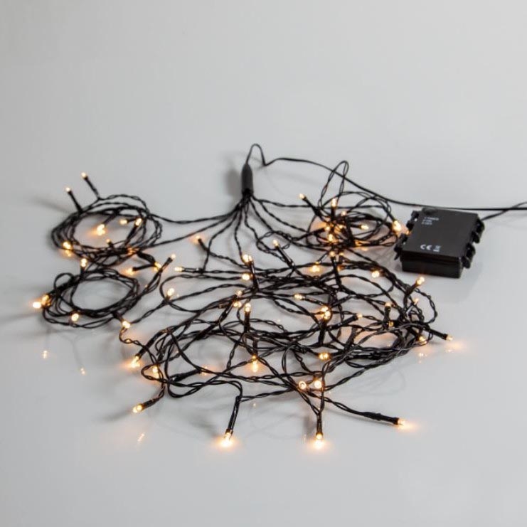 Eglo - Cadena navideña LED para exteriores 64xLED/1 función 2,7m IP44 blanco cálido