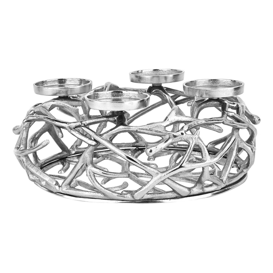 Eglo - Candelabro 13,5x35 cm plata