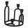 Eglo - Candelabro 22,5x19,5 cm negro