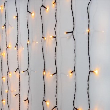 Eglo - Cortina LED para exterior, 120 LEDs, 1,3 m, IP44, blanco cálido