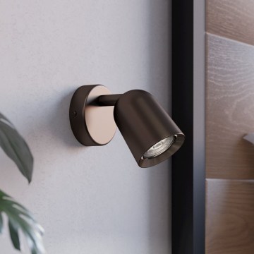 Eglo - Foco de pared 1xGU10/5W/230V, acabado en bronce