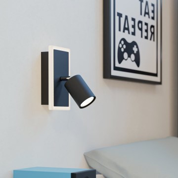 Eglo - Foco de pared LED 7W 230V negro