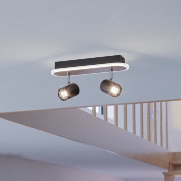 Eglo - Foco LED 12W/230V marrón/negro