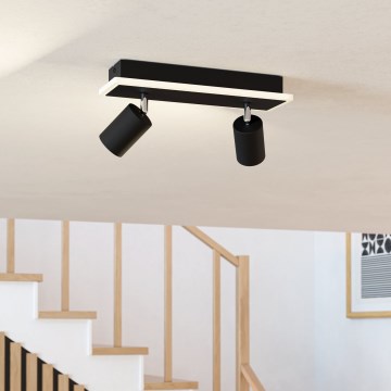 Eglo - Foco LED empotrable LED/12W/230V negro