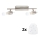 Eglo - Foco LED MY CHOICE 2xE14/4W/230V cromo mate/blanco