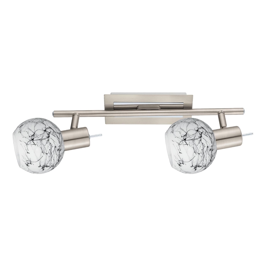 Eglo - Foco LED MY CHOICE 2xE14/4W/230V cromo mate/blanco/negro