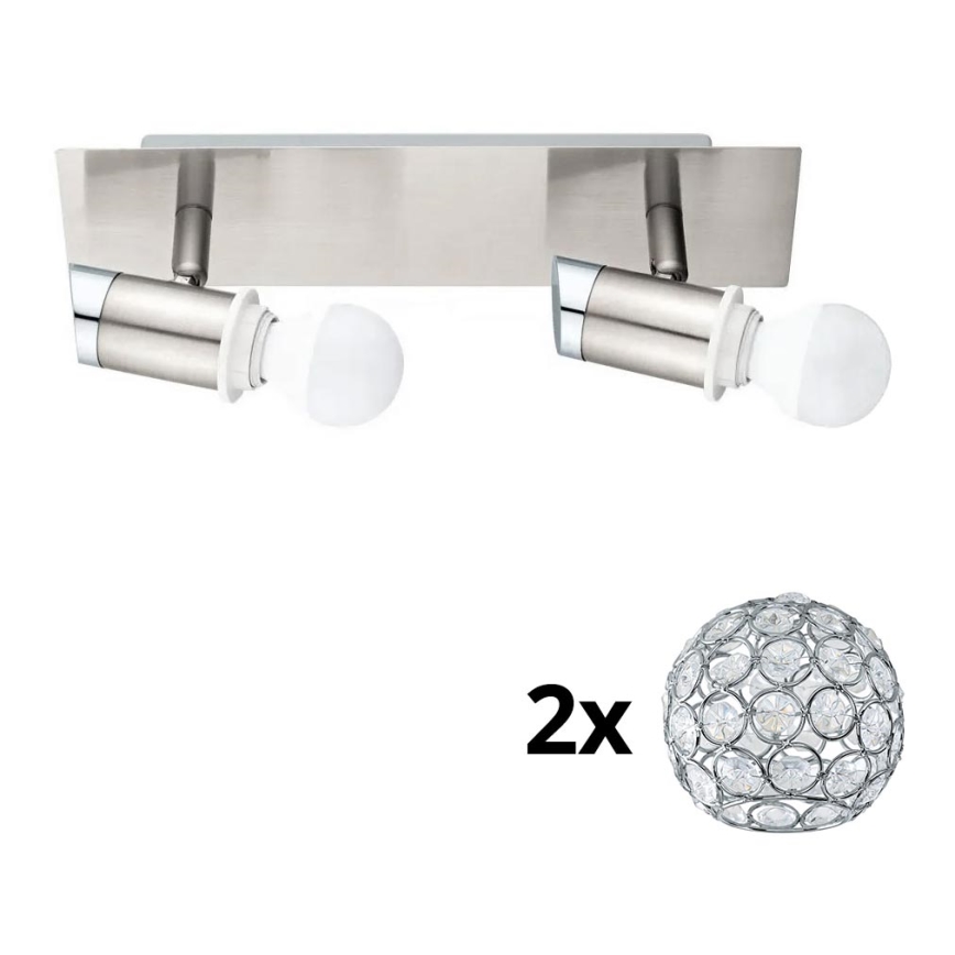 Eglo - Foco LED MY CHOICE 2xE14/4W/230V cromo mate