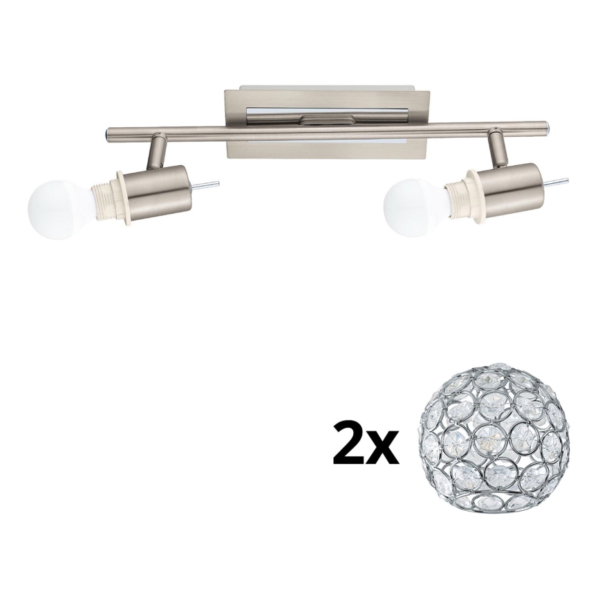 Eglo - Foco LED MY CHOICE 2xE14/4W/230V cromo mate