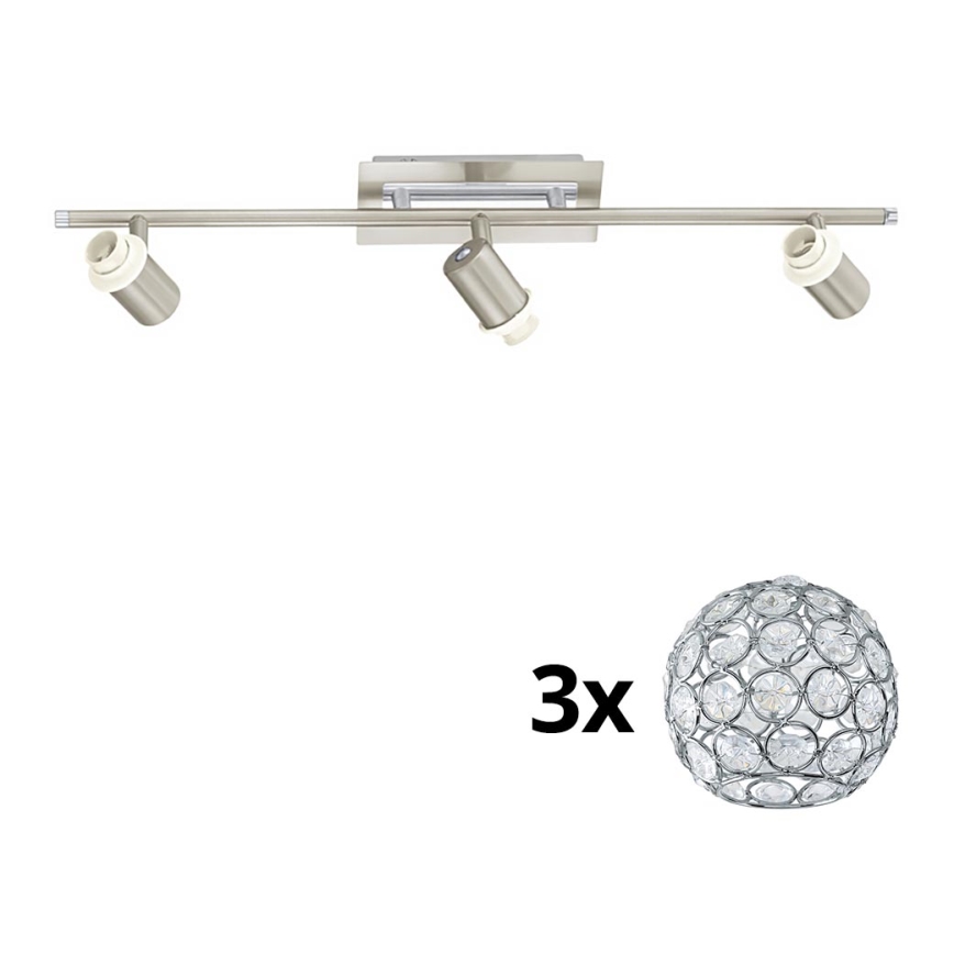 Eglo - Foco LED MY CHOICE 3xE14/40W/230V cromo mate