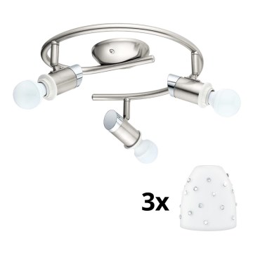 Eglo - Foco LED MY CHOICE 3xE14/4W/230V  cromo mate/blanco