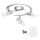 Eglo - Foco LED MY CHOICE 3xE14/4W/230V  cromo mate/blanco